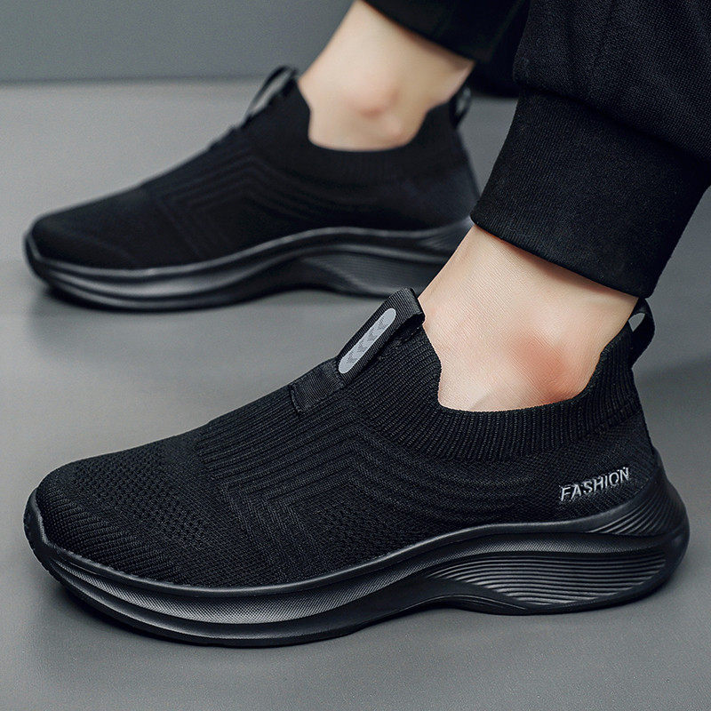 大码男鞋45夏季透气飞织网鞋46一脚蹬运动鞋47轻便防臭男士休闲鞋,淘宝优惠券,粉丝福利购,淘宝优惠卷