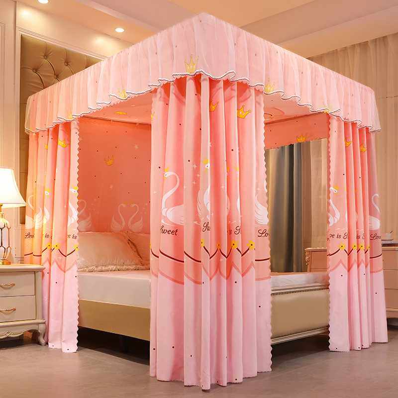 遮光床幔床帘宫廷落地蚊帐全封闭一体式防尘顶1.5米1.8m双人床2米,淘宝优惠券,粉丝福利购,淘宝优惠卷