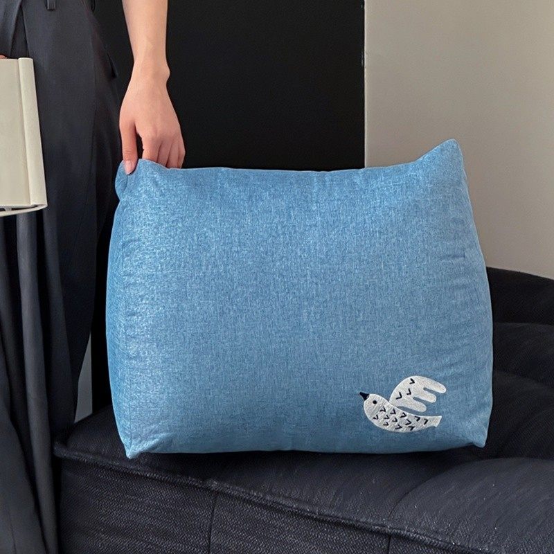 仿麻布三角靠包看书护腰靠枕床上软包床头靠背垫可拆洗沙发腰靠垫,淘宝优惠券,粉丝福利购,淘宝优惠卷