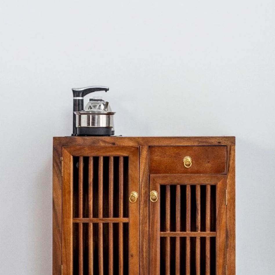 原木泡茶台奥坎茶水柜家用储物柜实木大板边柜茶几茶桌中式餐边柜,淘宝优惠券,粉丝福利购,淘宝优惠卷