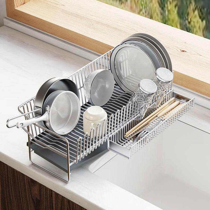 30窄边厨房碗碟架沥水架子水池碗筷收纳架4不锈钢窄超碗盘晾碗架,淘宝优惠券,粉丝福利购,淘宝优惠卷