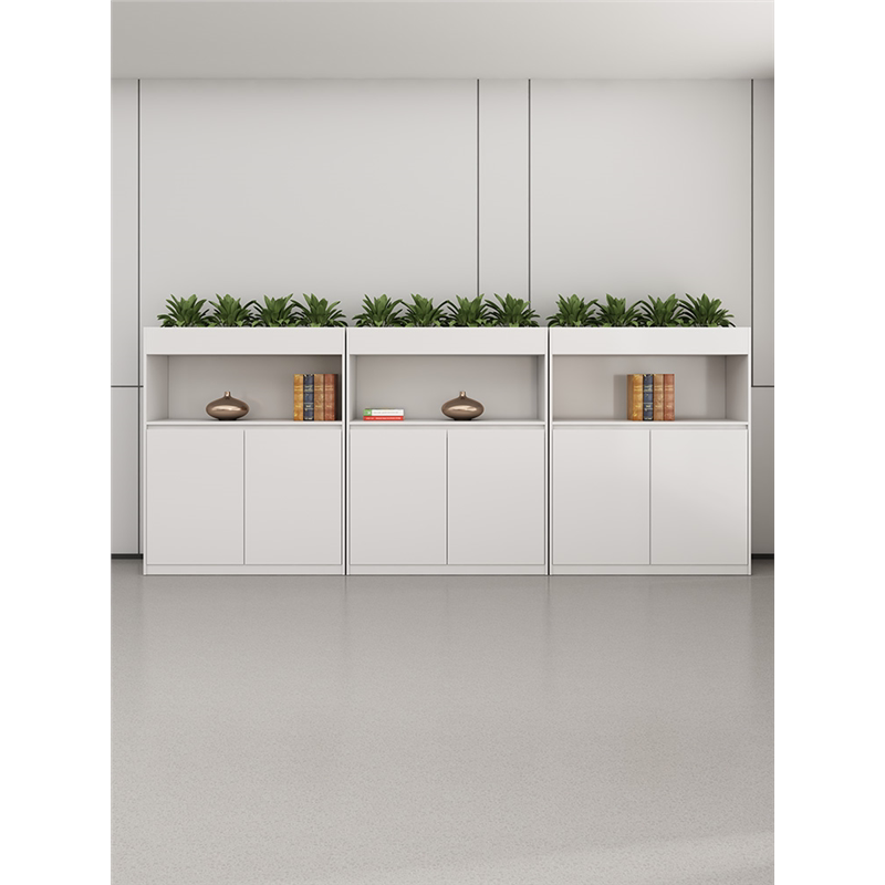 花槽柜办公桌侧边置物柜子隔断柜白色储物资料木质文件柜办公矮柜,淘宝优惠券,粉丝福利购,淘宝优惠卷