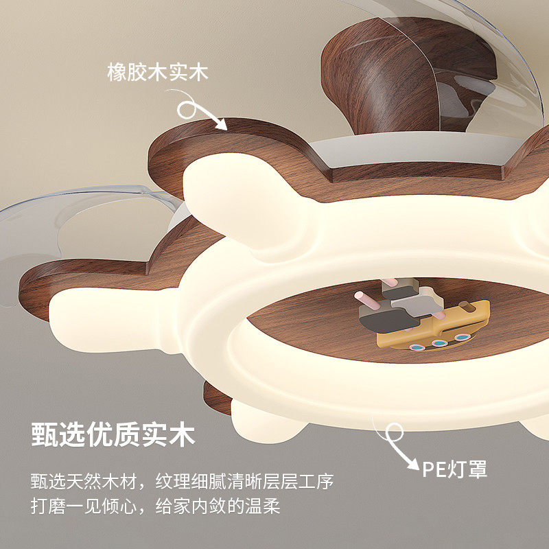 全光谱护眼智能带风扇的儿童房吸顶灯男孩房卧室灯船舵新款风扇灯,淘宝优惠券,粉丝福利购,淘宝优惠卷