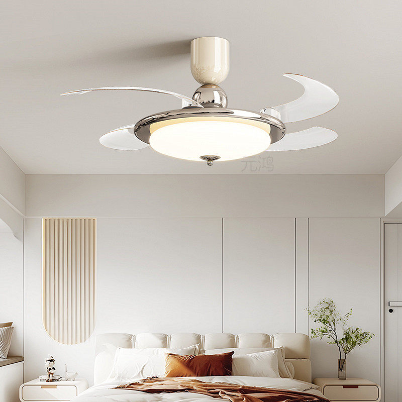 奶油风卧室风扇吊灯2025新款高级感隐形客厅餐厅房间儿童房风扇灯,淘宝优惠券,粉丝福利购,淘宝优惠卷
