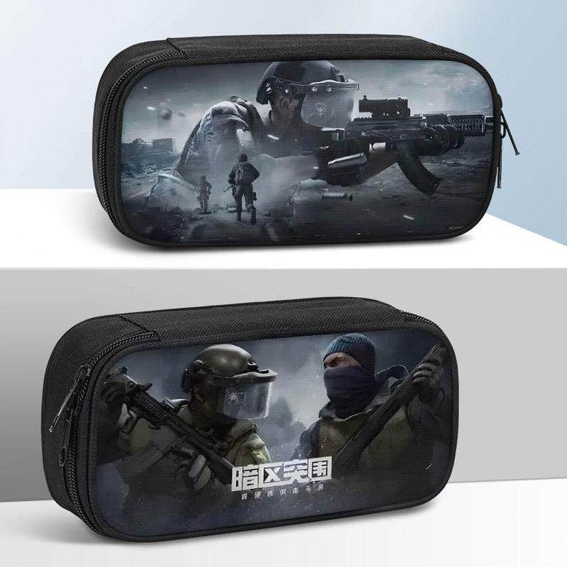 三笔袋男暗区突围孩帆布六年纪五四小学生文具盒铅笔盒童大容量,淘宝优惠券,粉丝福利购,淘宝优惠卷