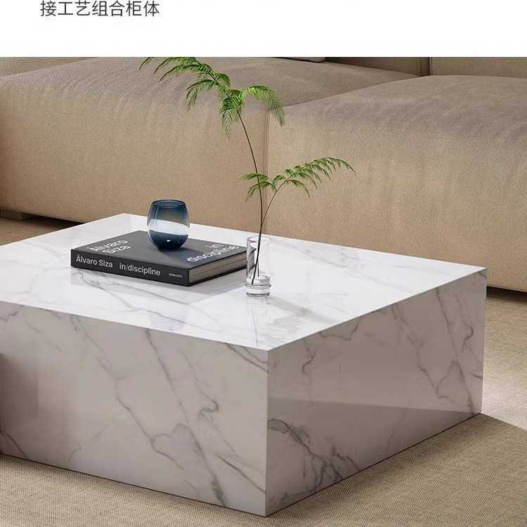 岩板茶几电视柜组合大理石纹茶几实木客厅家用小户型伸缩网红设计,淘宝优惠券,粉丝福利购,淘宝优惠卷