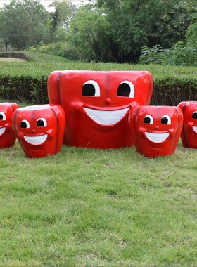 花园摆件卡通桌椅玻n璃钢公园幼儿园创意户外林雕塑别墅田园庭院