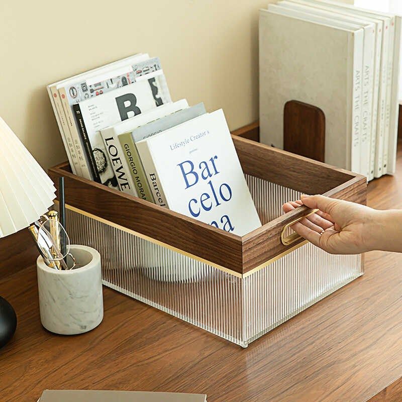 化妆刷收纳盒g防尘高级感梳妆台透明亚克力带盖桌面收纳盒轻奢礼,淘宝优惠券,粉丝福利购,淘宝优惠卷