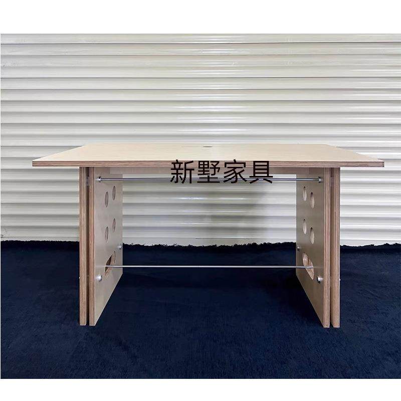 中古风桦木海洋板家用写字台办公室写字台电脑桌设计师款工作台桌,淘宝优惠券,粉丝福利购,淘宝优惠卷