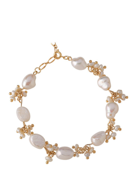 淡水珍珠ins小众设计手链珠子串珠简约冷淡风气质时尚手饰品网红