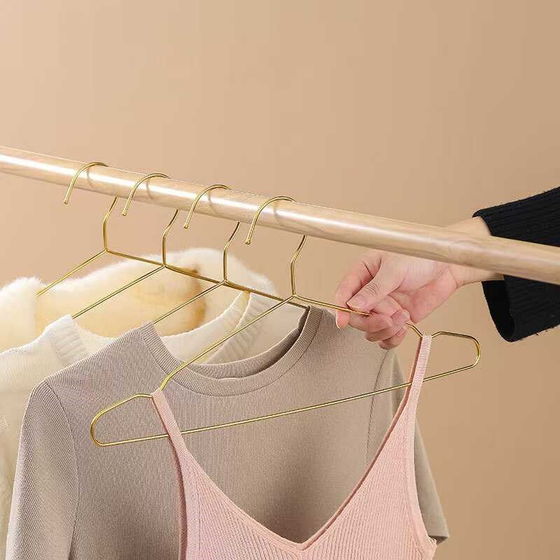 实心304不锈钢衣架家用金色加长款防滑晾衣撑V子学生宿舍衣挂,淘宝优惠券,粉丝福利购,淘宝优惠卷
