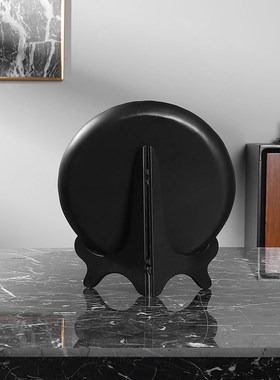 快速发货b创意轻奢圆盘摆件简约现代家居客厅酒柜电视柜装饰品办