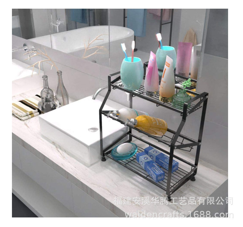 香料架 2 层 厨房浴室收纳柜台面储物架支架立架,淘宝优惠券,粉丝福利购,淘宝优惠卷