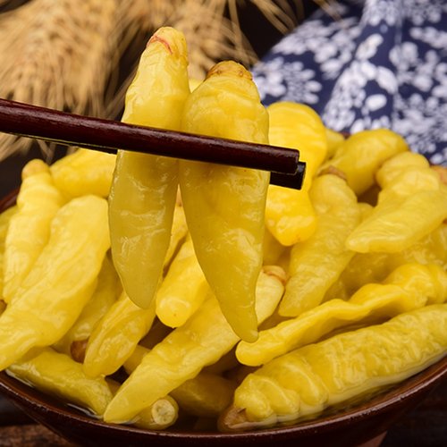 正宗贵州特产小米辣椒泡椒 酸辣椒新鲜野山椒500g 四川商用朝天椒 - 图0