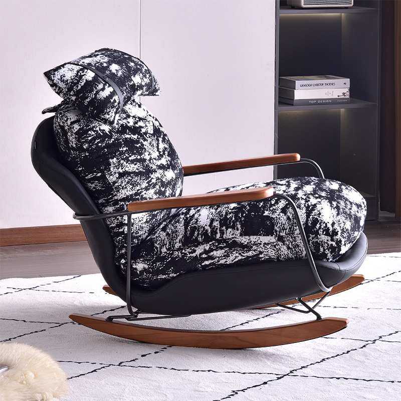 客厅复古可摇可躺轻奢阳台家用成人摇摇椅极简侘寂风懒人休闲椅,淘宝优惠券,粉丝福利购,淘宝优惠卷