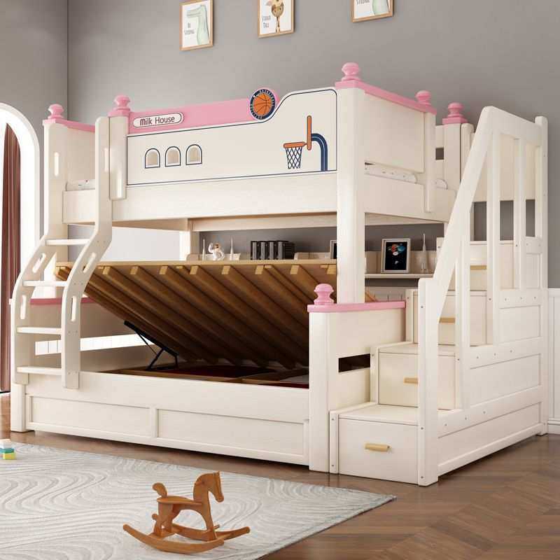 喜挚加粗实木子母床高低床双层床小户型两层床母子床儿童上下铺床,淘宝优惠券,粉丝福利购,淘宝优惠卷