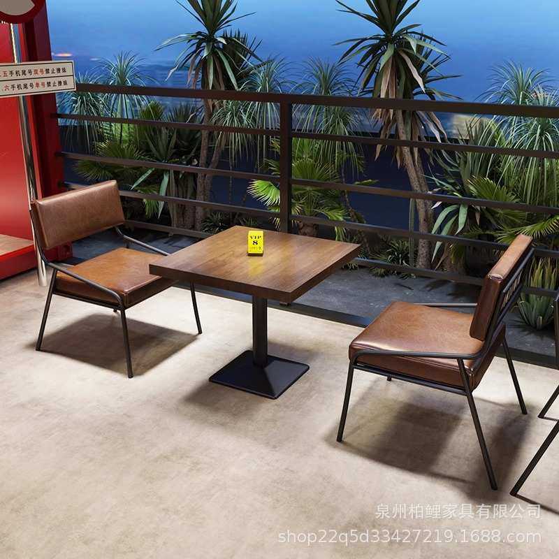 复古工业风清吧酒吧咖啡餐厅烧烤店音乐餐吧小酒馆实木餐桌椅组合,淘宝优惠券,粉丝福利购,淘宝优惠卷