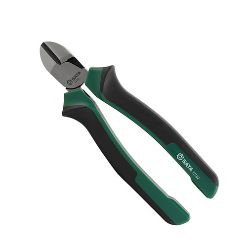 Sata/世达五金工业级斜嘴钳偏口钳剪线钳剪钢丝省力5/6/7/8寸钳子 - 图3