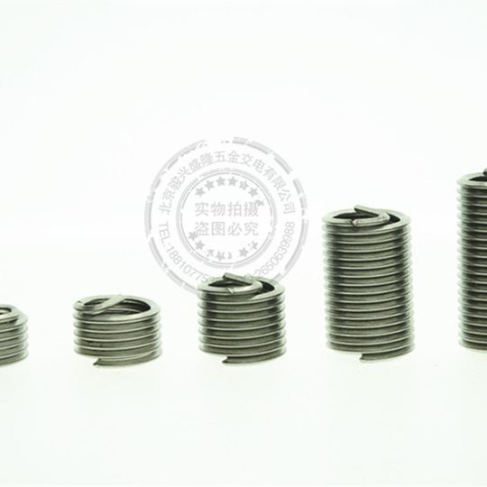 不锈钢304反扣/反牙/左旋钢丝螺套/螺纹护套G/钢丝牙套M3/M4/M5/M