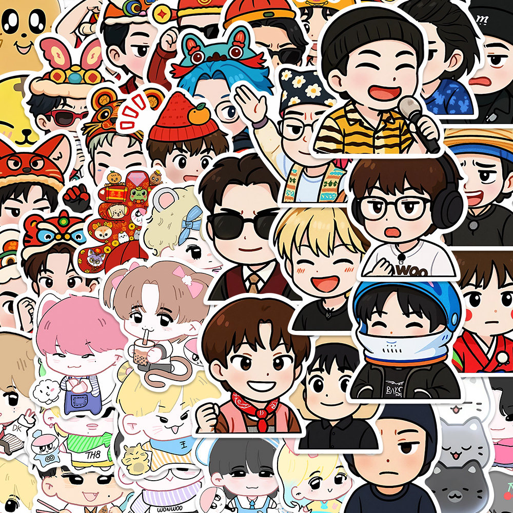 132张SEVENTEENQ版动物塑周边贴纸卡通创意韩团文俊辉徐明浩装饰,淘宝优惠券,粉丝福利购,淘宝优惠卷