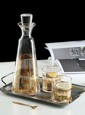 欧式创意玻璃红酒醒酒器酒具酒杯套装摆件客厅Q酒柜餐厅家居装饰