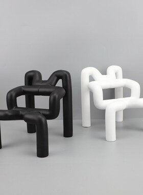 中式极简异形沙发椅艺术品u树脂摆件样板间家居客厅电视柜桌面装