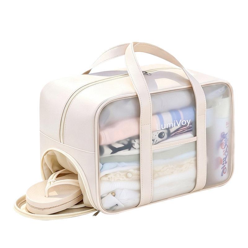 Cross-border large-capacity frosted swimming bag travel vacation seaside beach bag fitness sports yoga wash handbag