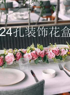 简约矩形餐厅花艺桌面花瓶摆件