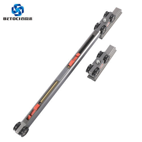 木铝双用双向缓冲推拉门吊轨滑轨 厨房卫生间移门吊滑轨道五金 - 图3