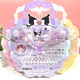 ກາຕູນ Sanrio ເລັບຂອງເດັກນ້ອຍ Stickers ເລັບຂອງເດັກນ້ອຍຍິງ 'Peelable Nail Stickers ສ້າງສັນ DIY Beaded Dress Up Toys
