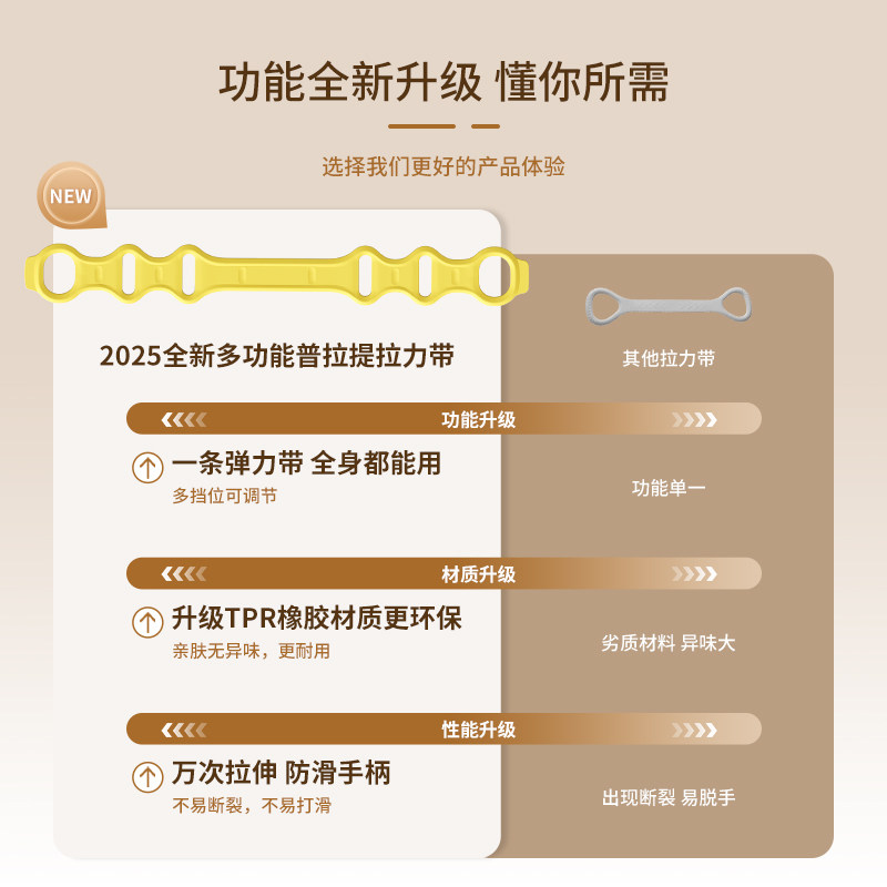 IPO8字拉力器女开背拉伸练背弹力带拉力绳家用瑜伽美开肩拉背神器