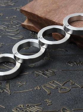 户外不锈钢指虎防身暗器四指拳扣自卫铁拳头手撑子扳指格斗战耐磨