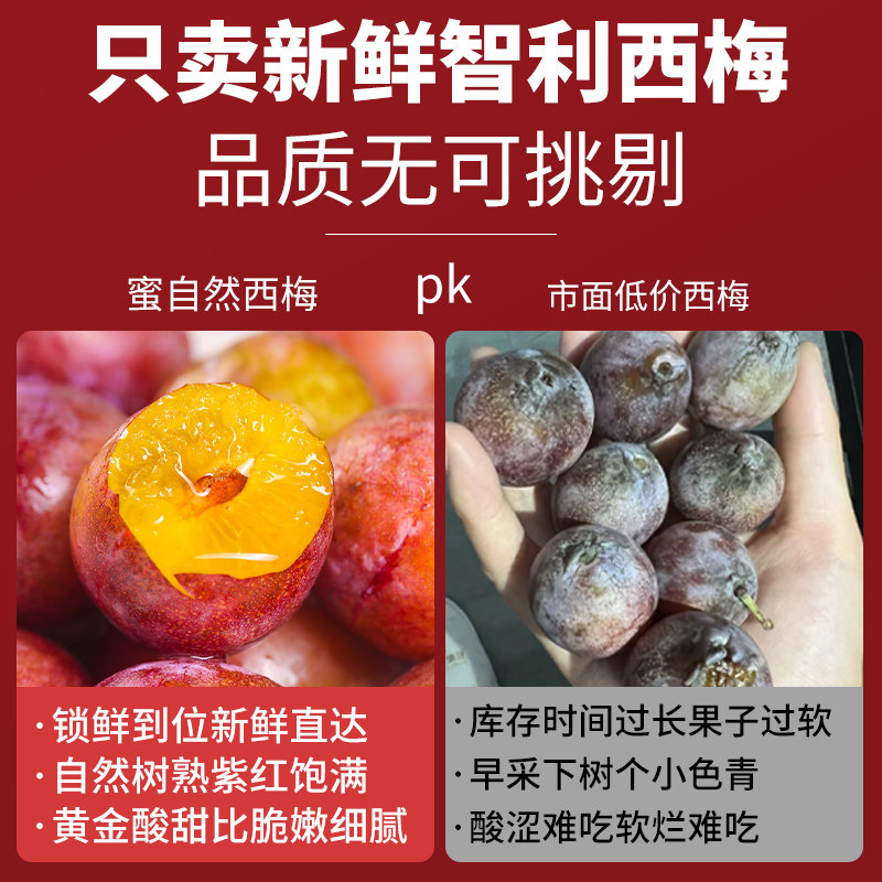 顺丰直达5斤智利进口西梅鲜果新鲜李子当季水果整箱包邮应季孕妇,淘宝优惠券,粉丝福利购,淘宝优惠卷