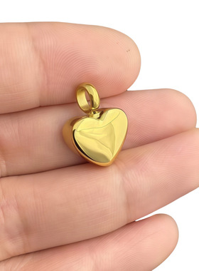 不锈钢火葬骨灰盒吊坠纪念亲人宠物灰烬心形骨灰纪念吊坠