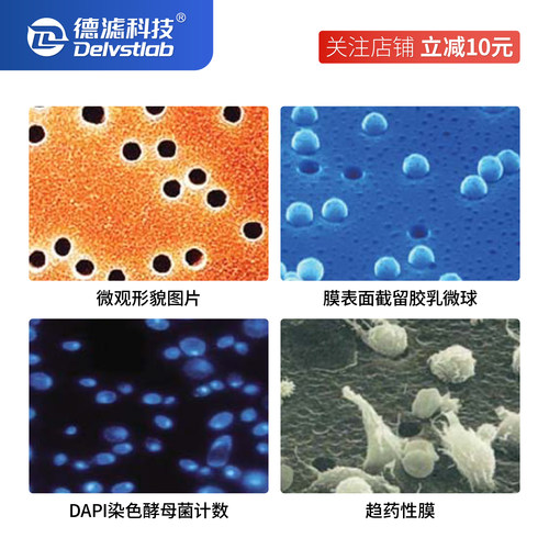 沃特曼whatman聚碳酸酯纳米级进口PCTE径迹蚀刻膜PC膜核孔膜细胞迁移脂质体挤出19mm/25mm/47mm0.015~10μm - 图1