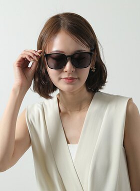 日本直邮Calvin Klein 太阳镜 CK23529SLB 男女惠灵顿款式蜂窝状