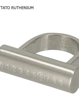 日本直邮MM6 Maison Margiela 带编号徽标戒指SM7UQ0069 P7065 95