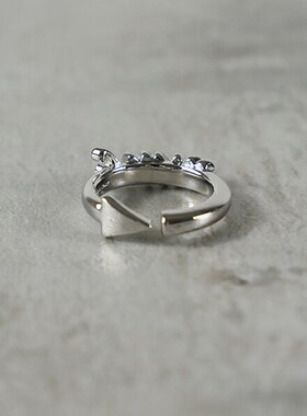 日本直邮MM6 Maison Margiela Enjoy Ring 女士开口戒指 银色 SM7