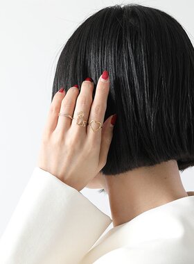 日本直邮ALIITA 戒指 CORAZON PURO RING 女士戒指心形图案配件 Y