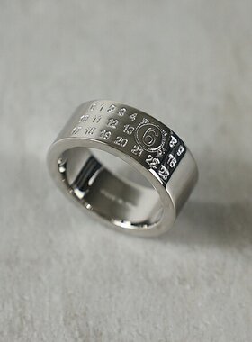 日本直邮MM6 Maison Margiela Numeric Minimal Logo Ring 戒指 S
