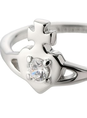 Vivienne Westwood NOELLA 戒指，银色，铂金白，女士款，6402001