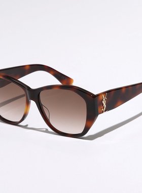 日本直邮SAINT LAURENT SL M8/F 女士太阳镜蝴蝶形蜂窝状镜框Cass