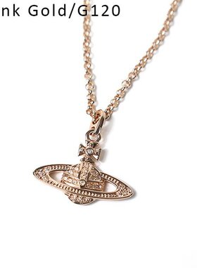 日本直邮Vivienne Westwood Mini Bas Relief 女士吊坠项链 黄铜