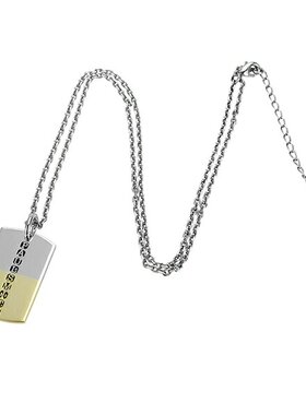 日本直邮PAUL SMITH保罗史密斯项链M1A NECK HDTAG82男士银黄金