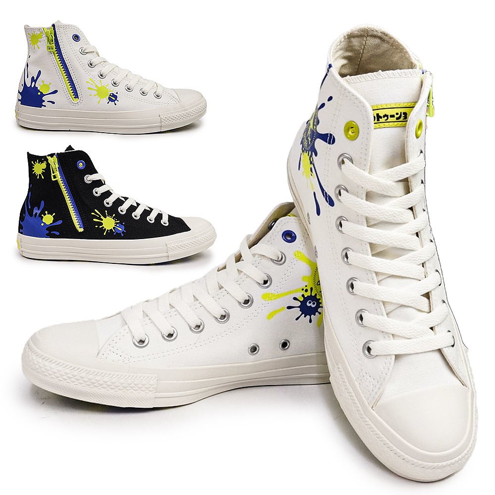 日本直邮匡威运动鞋 All Star Z HI Splatoon 3 男款女款侧拉链联 - 图2