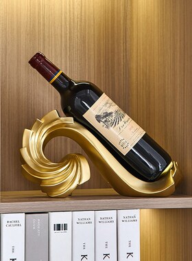 红酒架摆件d轻奢高档创意酒柜装饰品葡萄酒架子斜放餐边柜家居客