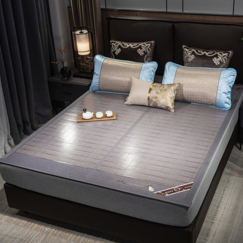 凉席竹席夏季e双面直筒可折叠冰丝席子1.2/1.35/1.5/1.8/2m单人床,淘宝优惠券,粉丝福利购,淘宝优惠卷