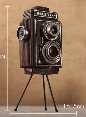 照相机复古模型工艺品q创意酒吧摆件橱窗陈列美式软装饰品拍摄道