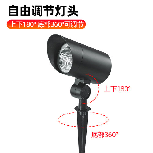 射灯户外led照树灯投射灯防水草地灯插地灯庭院射灯景观灯投光灯 - 图1
