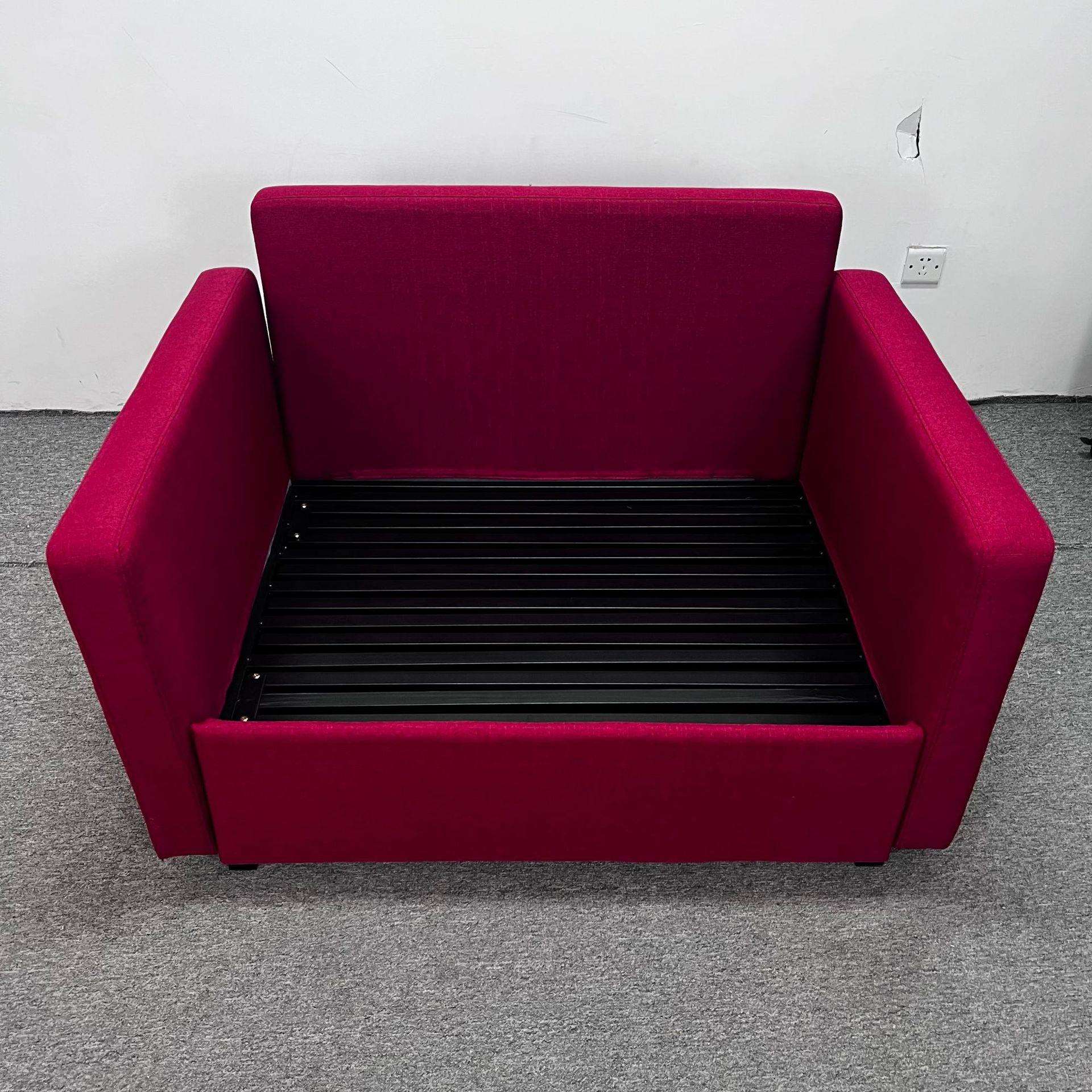 单人位沙发床小户型公寓酒店民宿折叠科技布沙发床可拆洗沙发床 - 图2